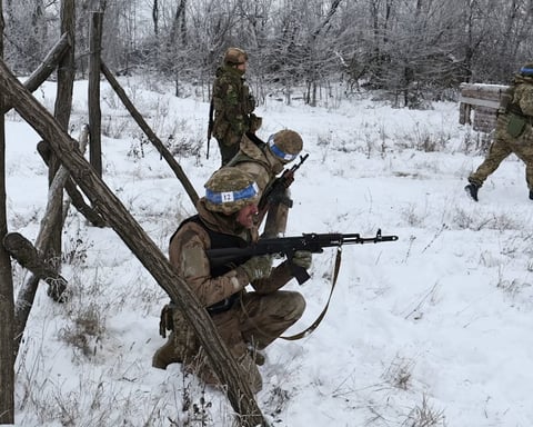 Russian troops during frontline operations in Ukraine’s Zaporizhzhia region