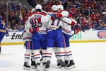 Buffalo Sabres coach Lindy Ruff reacts during playoff collapse against Montreal Canadiens in Game 5