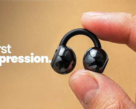 Samsung Galaxy Buds Able open-ear clip earbuds concept leak showing futuristic wearable audio design