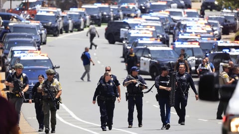 Police respond outside Islamic Center of San Diego after deadly mosque shooting