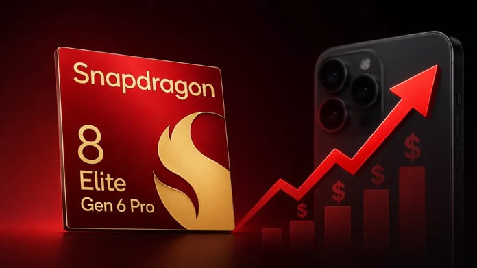 Android flagship phones vs Apple iPhone with Snapdragon 8 Elite Gen 6 chip cost increase concept