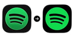 Spotify disco-ball app icon displayed on iPhone during backlash controversy