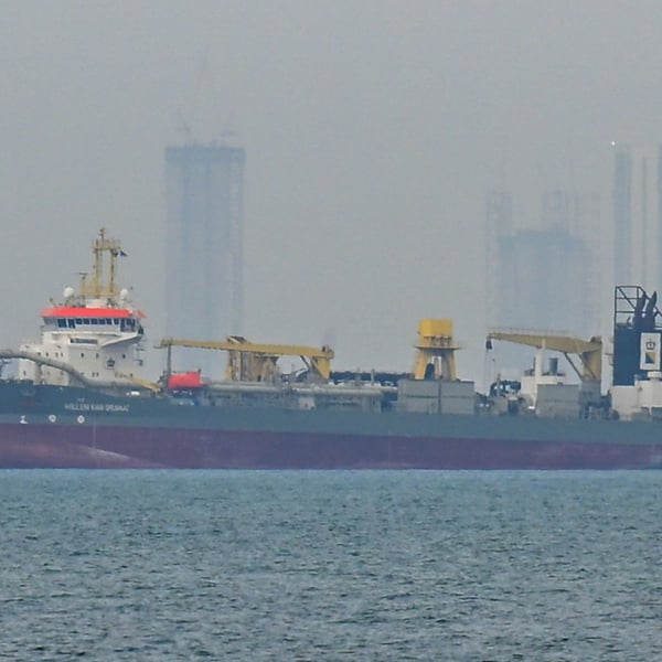 Oil tankers crossing the Strait of Hormuz amid rising global tensions