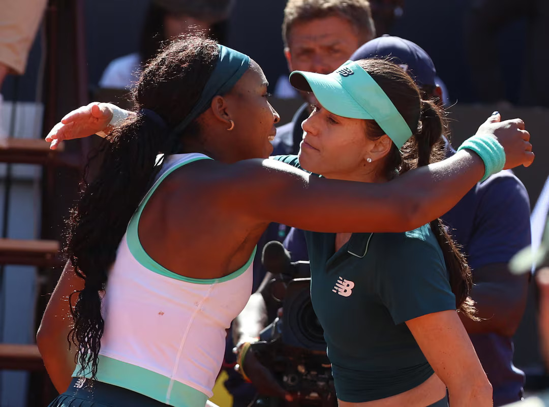 Elina Svitolina and Coco Gauff after semifinal wins at the 2026 Italian Open in Rome