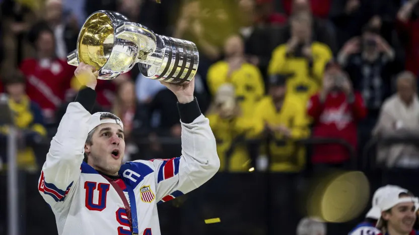 Team USA enters 2026 Worlds as defending champions Team USA players celebrate after winning the 2025 IIHF World Championship