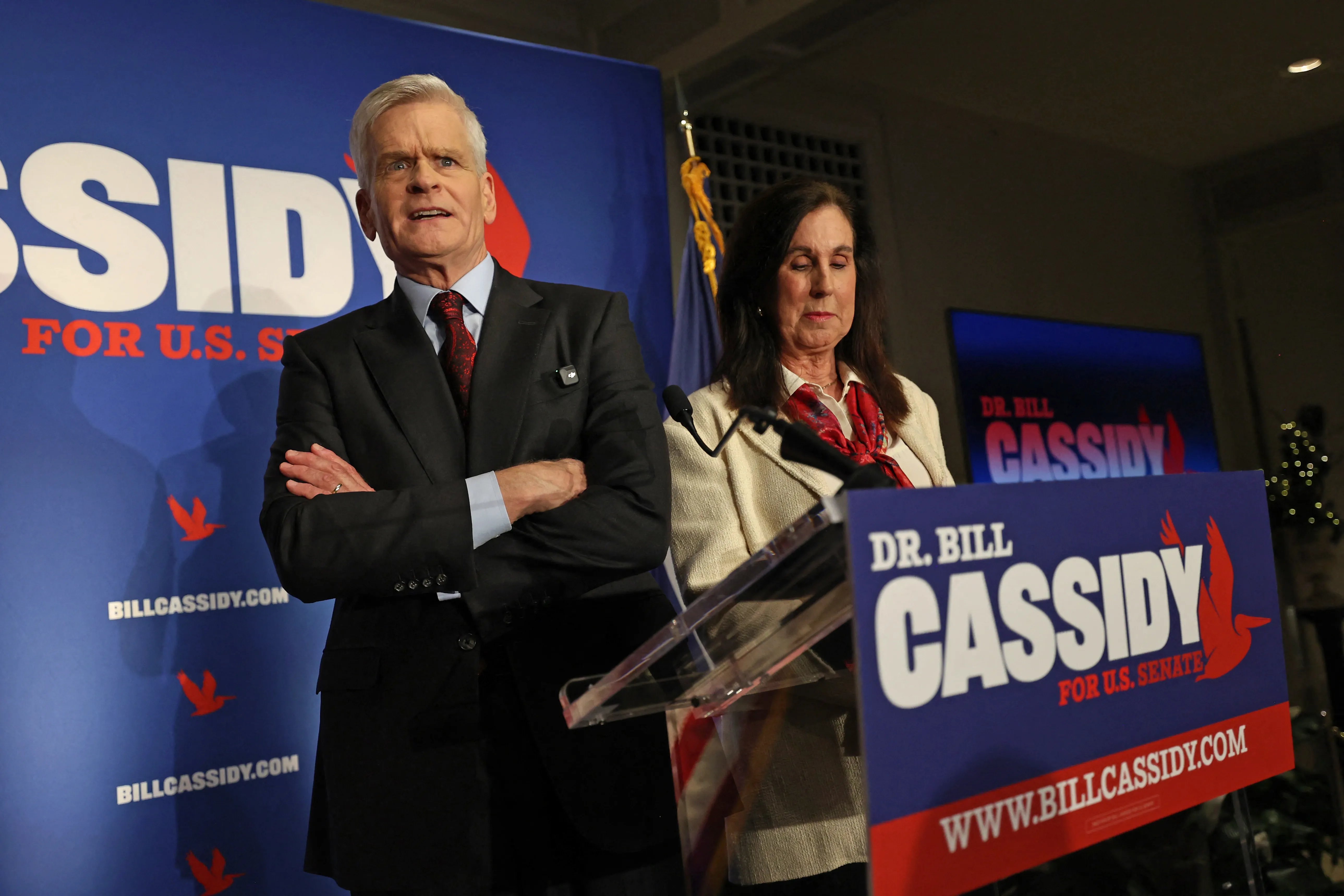 Bill Cassidy concedes defeat in Louisiana Republican Senate primary alongside wife Laura Cassidy