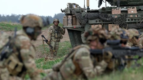 US troops in Poland during NATO deployment amid Trump military pullback fears