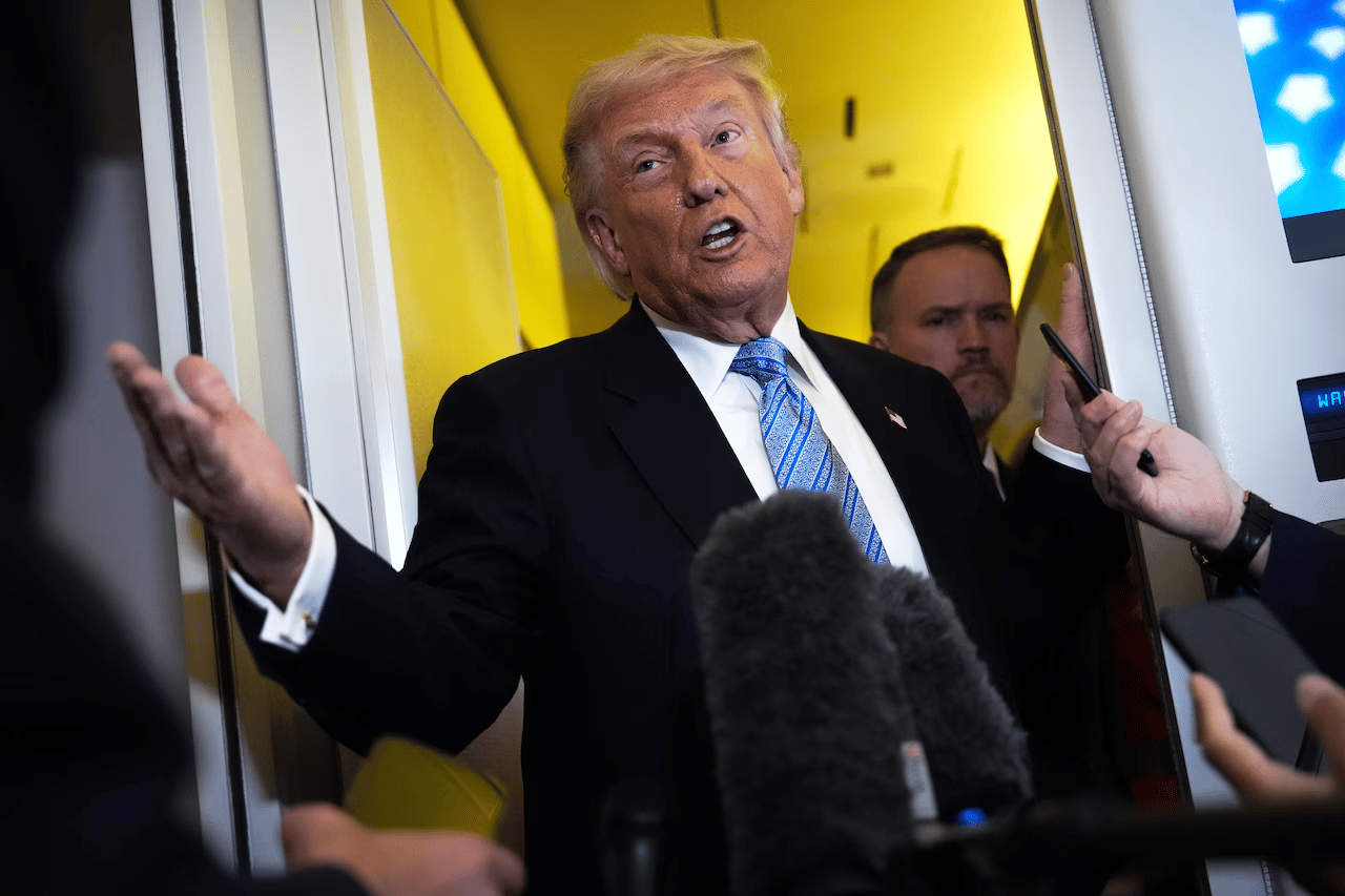 Donald Trump during controversy over IRS settlement blocking tax audits into Trump family businesses