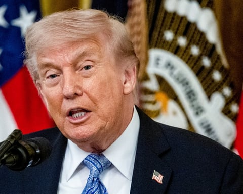 President Donald Trump in the Oval Office of the White House, Washington, May 2026