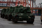 US armored brigade combat vehicles deployed in Poland under NATO operations