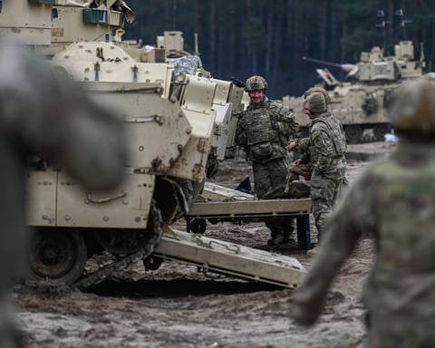 US soldiers participate in NATO military exercises in Eastern Europe amid Pentagon troop reassessment
