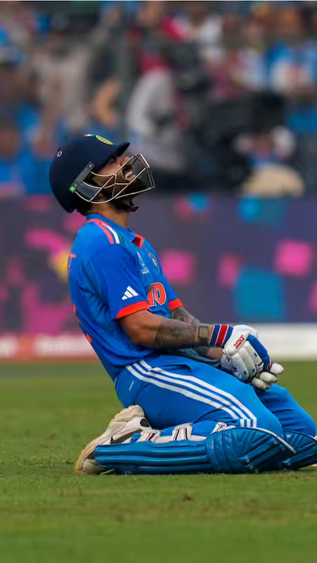 Virat Kohli Strong ODI Form Virat Kohli celebrating ODI century showcasing strong form and consistency