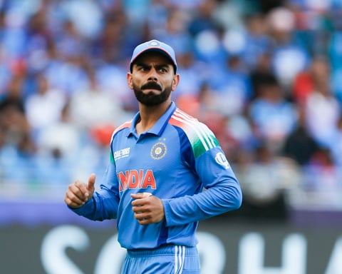 Virat Kohli batting in ODI match amid World Cup 2027 selection debate with BCCI
