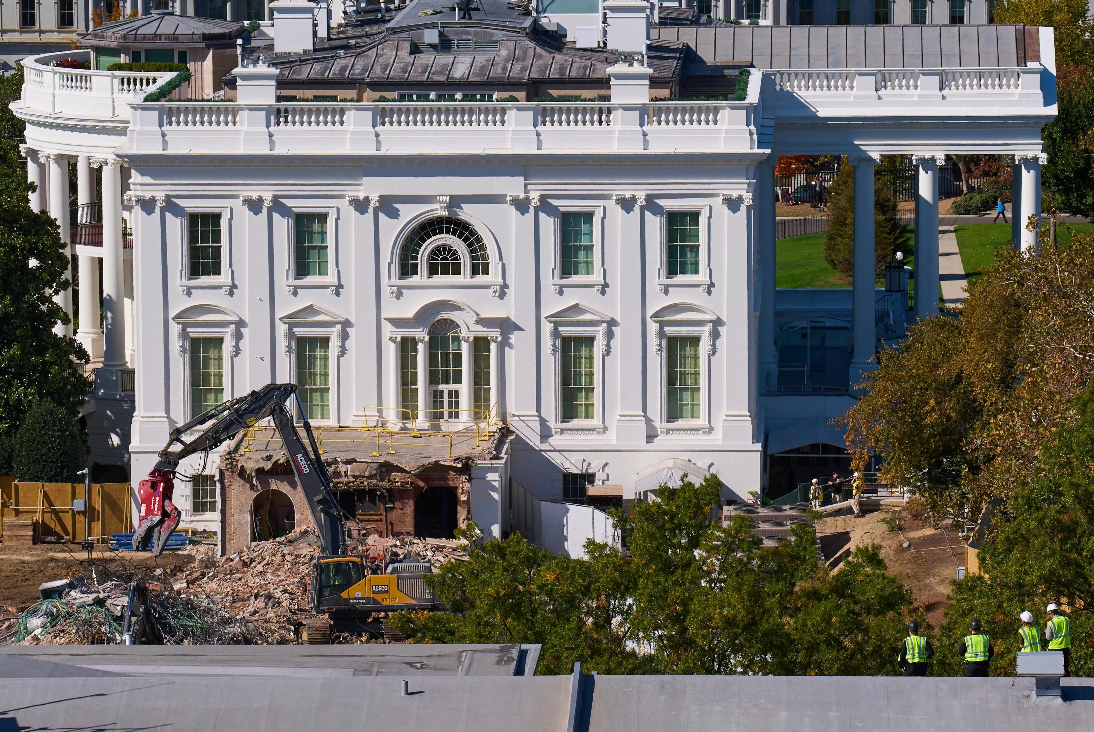 White House East Wing demolition White House East Wing demolition