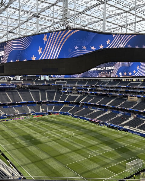 Stadium packed with fans for 2026 FIFA World Cup Match 4 between United States and Paraguay