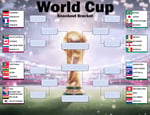FIFA World Cup 2026 trophy as the round of 32 knockout stage gets underway across North America