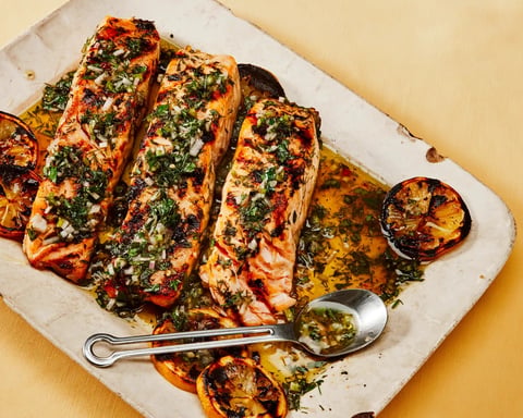 Most-saved Epicurious recipes for June 2026 including basil chicken stir-fry, asparagus shrimp risotto and chili crisp panzanella