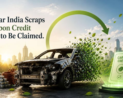 Every Car India Scraps Is a Carbon Credit Waiting to Be Claimed: Why Mobility's Circular Dividend Is the Missing Piece in Corporate Net Zero