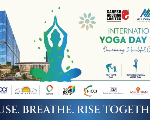 Million Minds Tech City Hosts 500+ Leaders for International Yoga Day,  Marking a Landmark Community Moment for Ahmedabad
