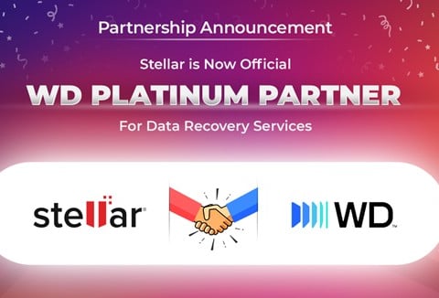 Stellar Recognised as a Western Digital Authorised Platinum Data Recovery Partner