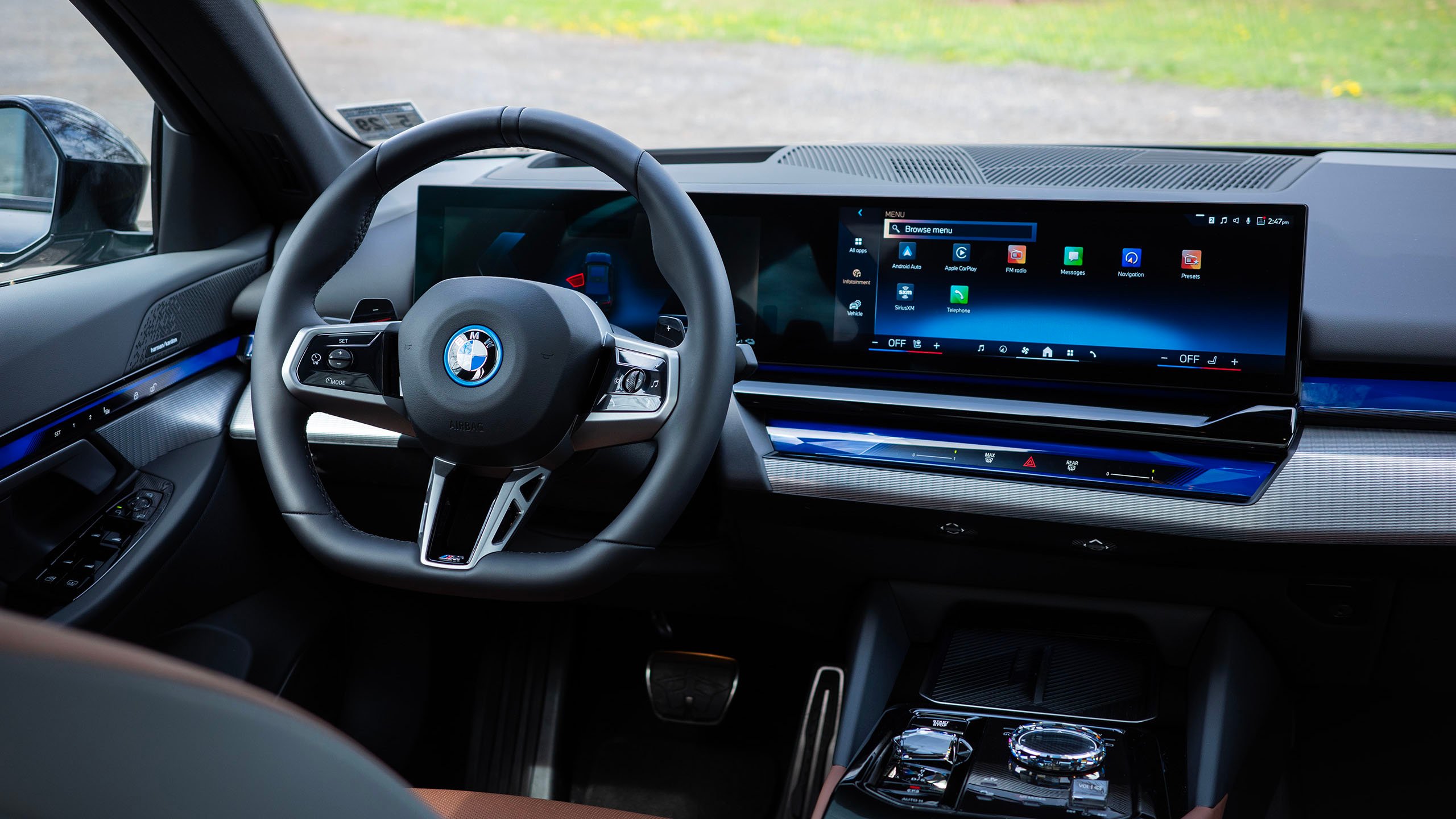 BMW 550e on the road representing automotive industry facing AI-driven memory chip shortage