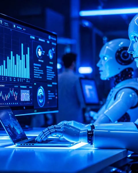 Futuristic AI data center visualizing token usage and rising cloud computing costs