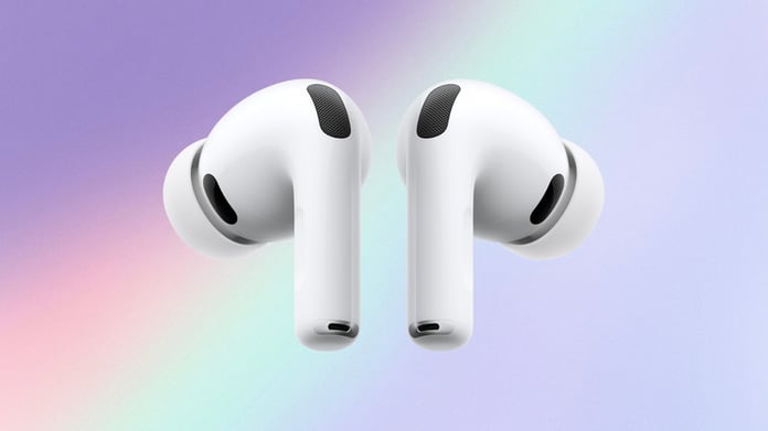 Apple AirPods Pro 3 showing firmware update version 8B41 on iPhone settings screen