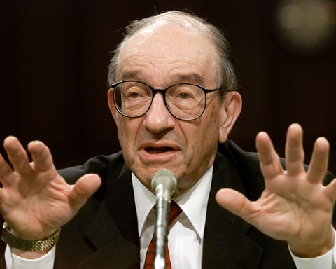 Alan Greenspan, former Federal Reserve chairman who died at 100 on June 22 2026, whose 1990s technology boom strategy new Fed chair Kevin Warsh is attempting to replicate for the AI era