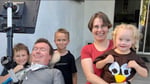ALS patient communicating through a brain-computer interface implant