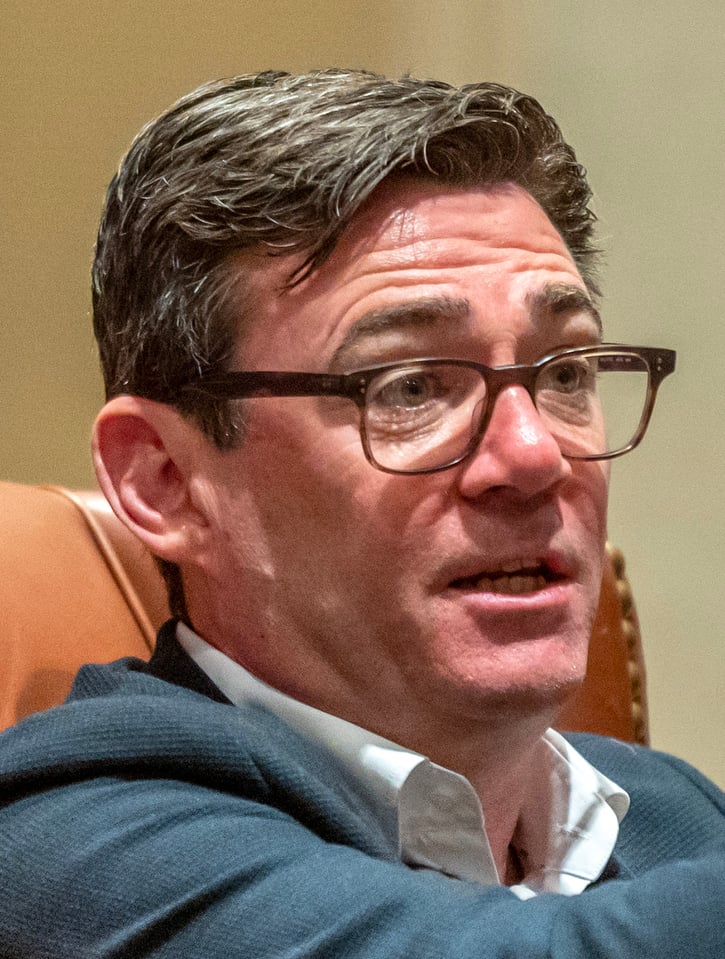 Andy Burnham, Mayor of Greater Manchester and sole Labour leadership candidate to succeed Keir Starmer as UK Prime Minister, 2025