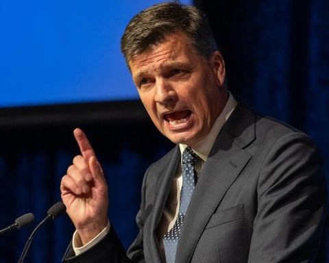 Angus Taylor speaks at the Liberal Party Federal Council in Melbourne May 2026