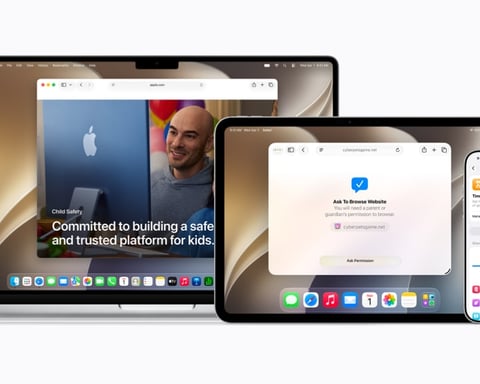 Apple iOS 27 child safety and parental controls interface shown on iPhone and iPad at WWDC 2026