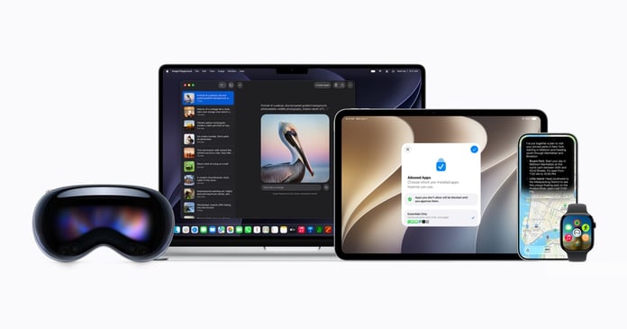 Apple devices displaying Siri AI and iOS 27 features unveiled at WWDC 2026