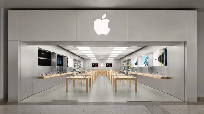 Apple Towson Town Center store in Maryland before its permanent closure in June 2026