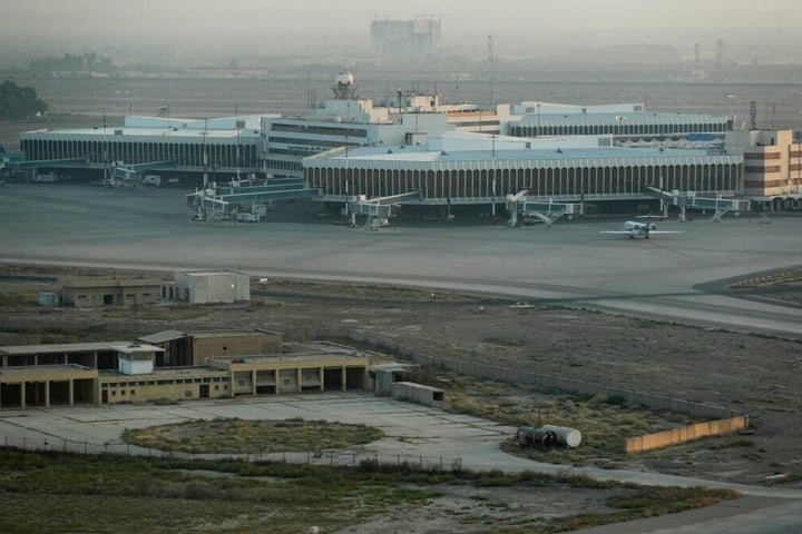 Aerial view of Baghdad International Airport, Iraq
