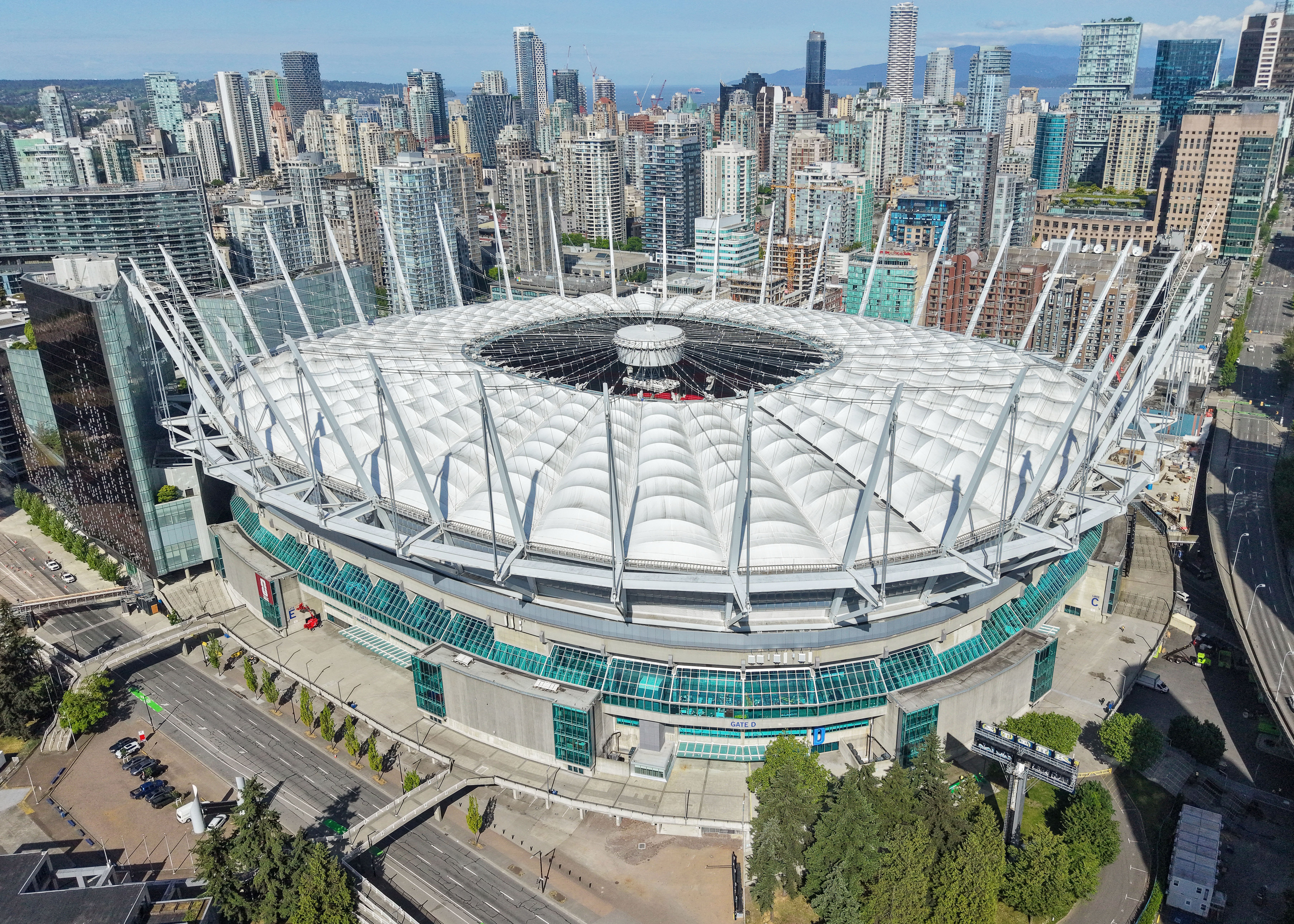BC Place stadium in Vancouver, Canada, venue for the Switzerland vs Canada 2026 FIFA World Cup Group B match