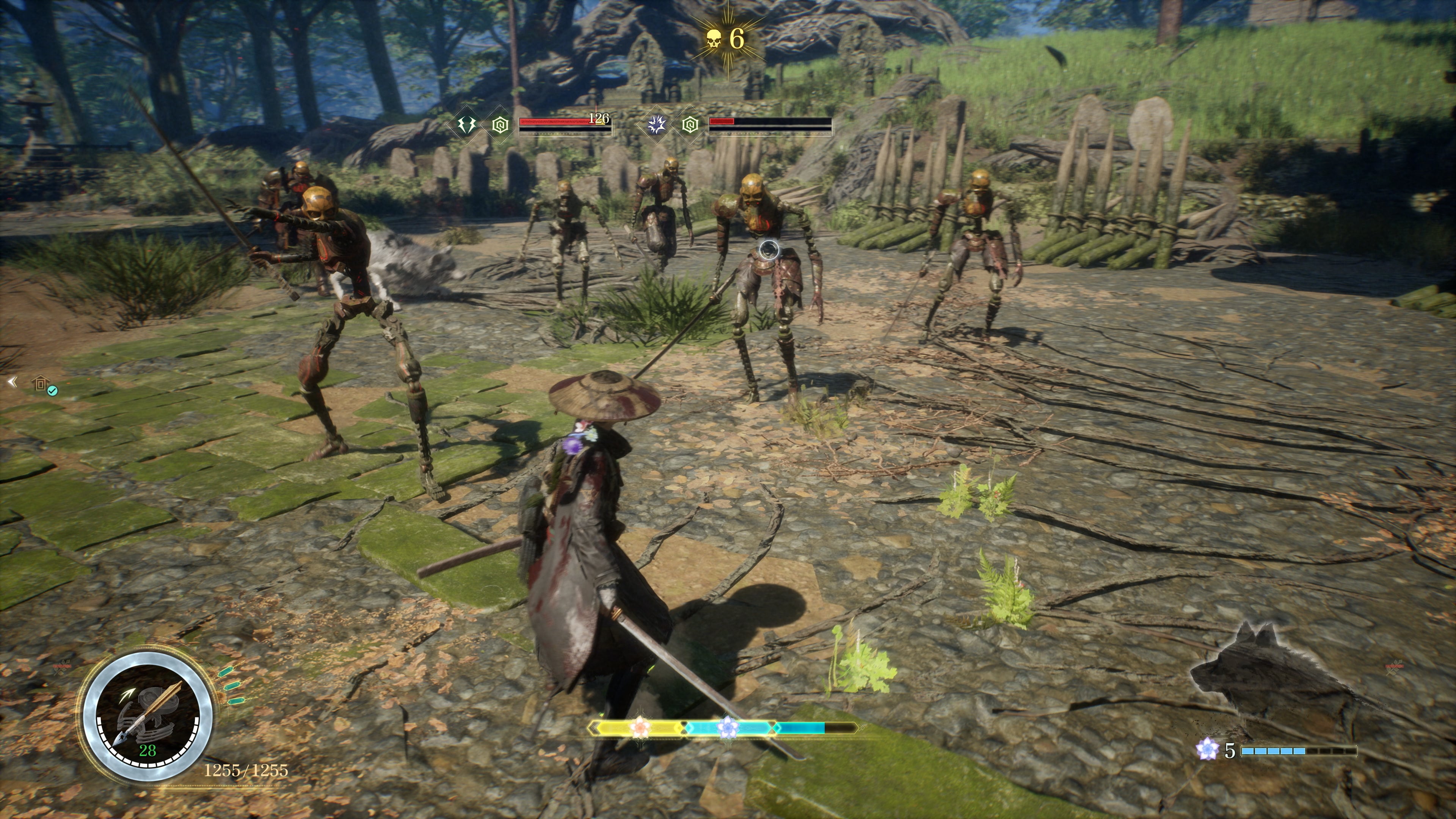 Beast of Reincarnation gameplay showing Emma and Koo in combat against Malefact enemies