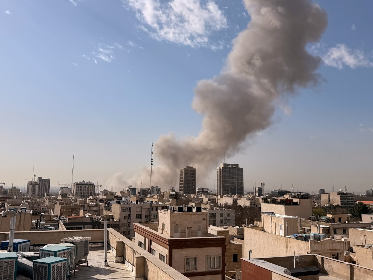 Smoke rises over Dahiyeh Beirut southern suburb after Israeli airstrike June 2026