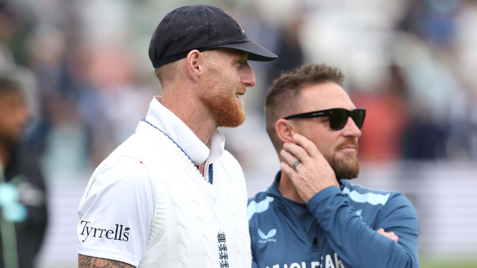 Ben Stokes and Brendon McCullum after England beat New Zealand at Lord's first Test 2026