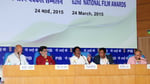 Bharathiraja addressing a press conference as jury chairperson of the 62nd National Film Awards in New Delhi