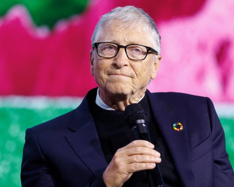 Bill Gates speaking at a Gates Foundation event in Stockholm, Sweden, January 2026