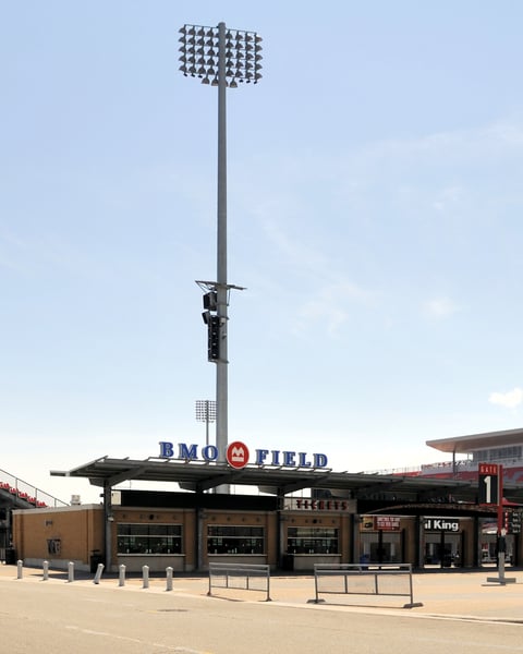 BMO Field in Toronto, the venue for Ghana's World Cup opener that Thomas Partey is barred from entering Canada to play