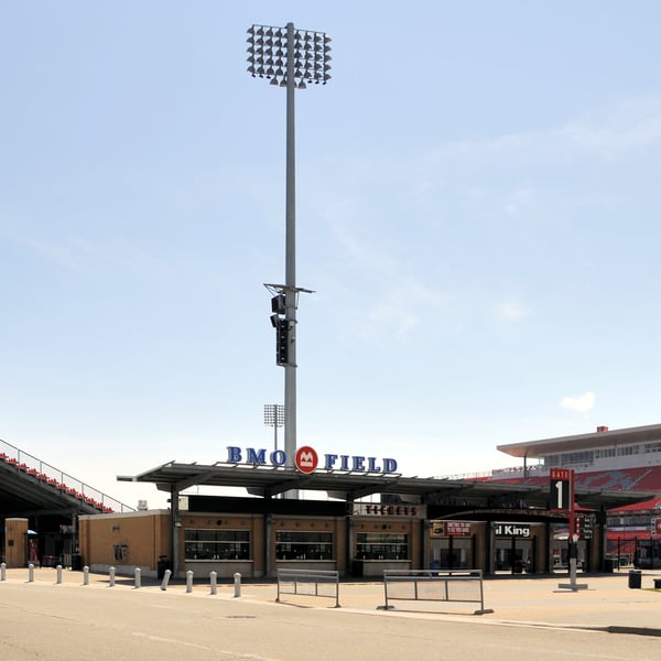 BMO Field in Toronto, the venue for Ghana's World Cup opener that Thomas Partey is barred from entering Canada to play