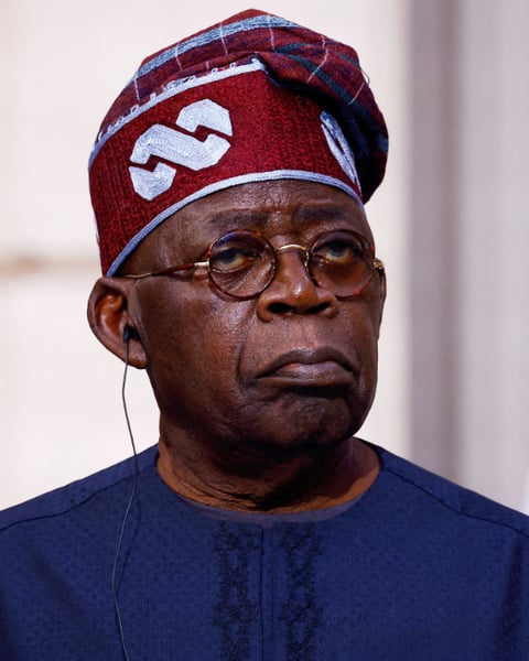 Nigerian President Bola Tinubu