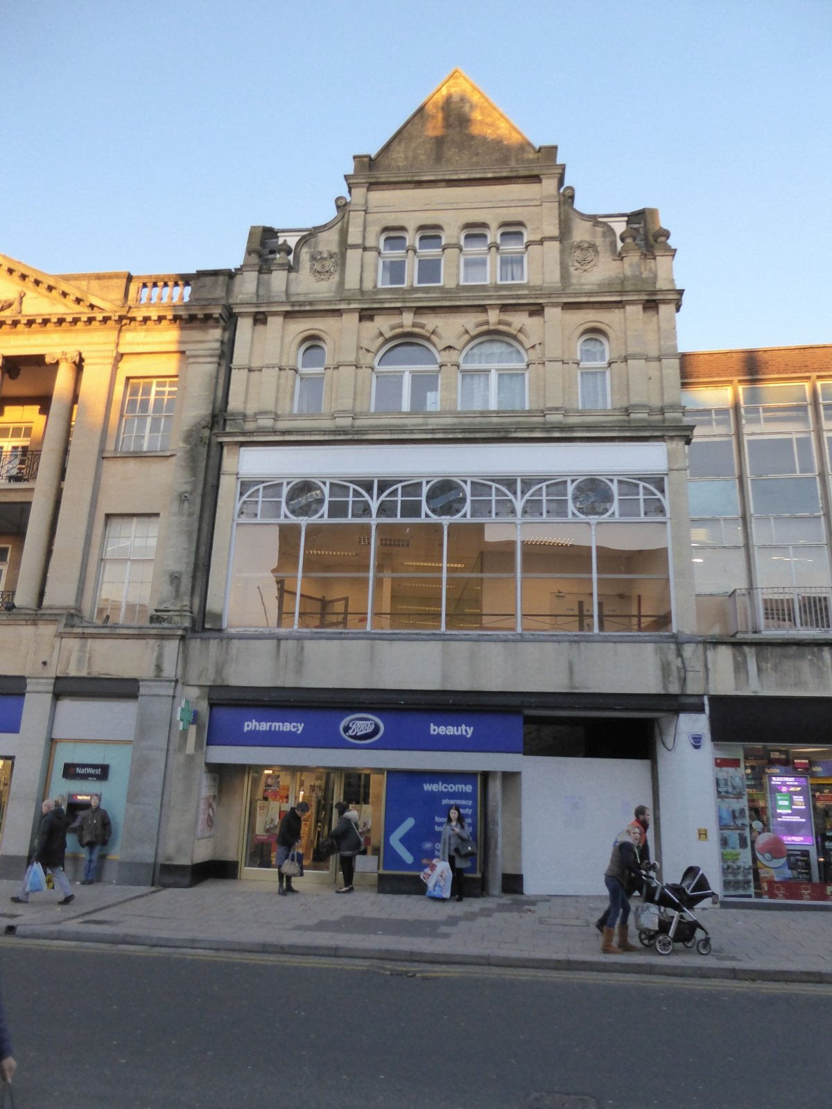 A Boots pharmacy store on the High Street in Cheltenham, part of the 1,800-store chain drawing a 10 billion dollar Australian bid