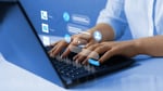 Virtual assistant chatbot interface representing bot traffic overtaking human internet activity in 2025