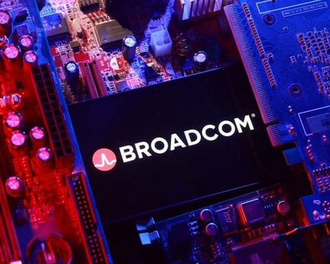 Broadcom headquarters sign as AI chip guidance miss triggers $1.3 trillion semiconductor selloff June 2026