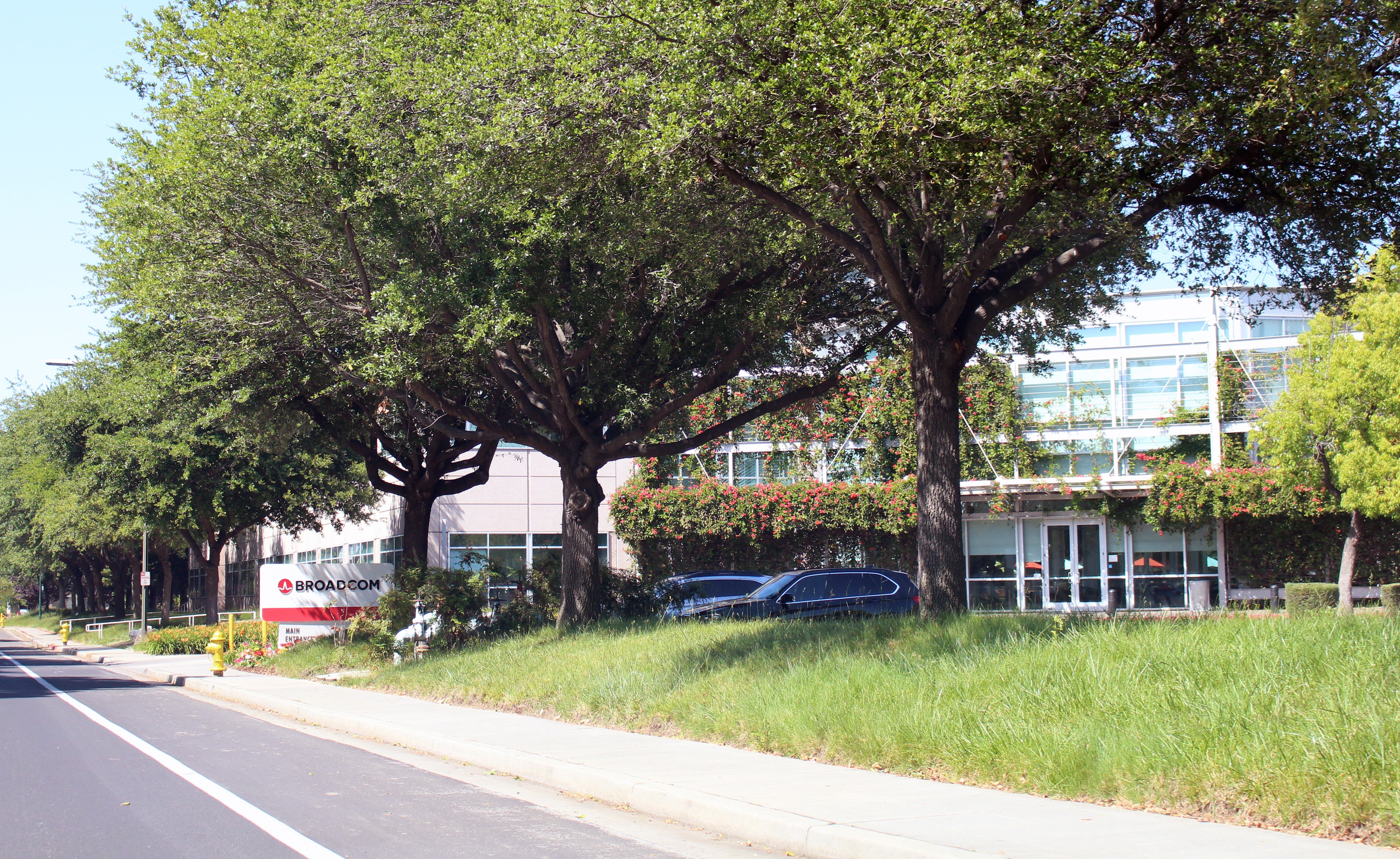 Broadcom headquarters in San Jose, California, the chipmaker guaranteeing $30 billion of Anthropic chip debt