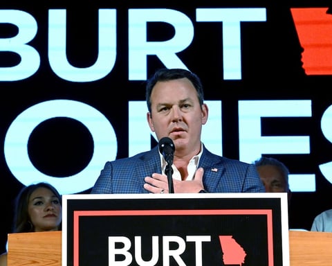 Georgia Lt. Gov. Burt Jones whose leadership committee raised over $2.1 million in the 2026 governor race