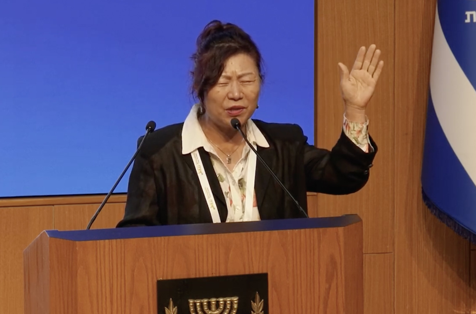 Christian delegates gather at the Knesset in Jerusalem during the 2026 Jerusalem Prayer Breakfast